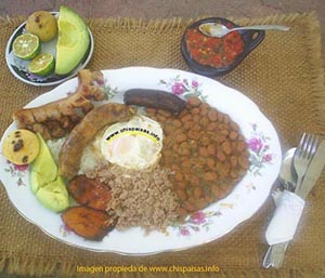Bandeja paisa, Plato del arriero, plato montaero,   dibujos,bandeja montaera,  Icono de la gastronoma popular colombiana, fotos, imagenes, vistas, tpico, popula, bandeja antioquea