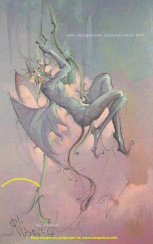 diablo, demonio, satanas,   mitos, leyendas, colombia, fotos, imagenes,  populares, dibujo, pintar, colombia, colombianos
