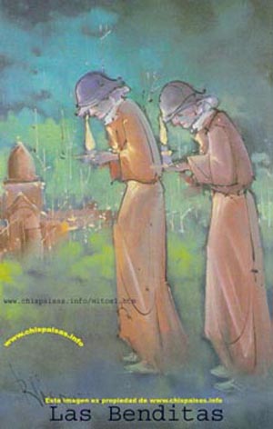benditas, sola,  colombia, mitos, leyendas, colombia, fotos, las benditas, imagenes,  populares, dibujo, pintar, historias,  colombianos